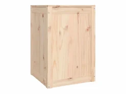 Caja de lavandería 44x44x66 cm Madera maciza de pino