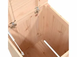 Caja de lavandería 44x44x66 cm Madera maciza de pino
