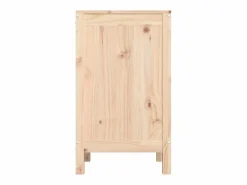 Best Caja de lavandería 44x44x76 cm Madera maciza de pino Cesto De Ropa