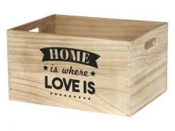 The Home Deco Factory Caja de madera apilable Home (Juego de 3)