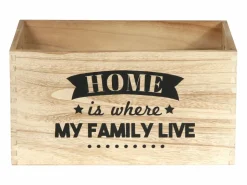 The Home Deco Factory Caja de madera apilable Home (Juego de 3)