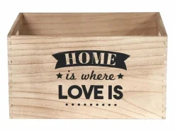 The Home Deco Factory Caja de madera apilable Home (Juego de 3)