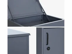 Hot Caja de paquetes de 56cm en acero galvanizado con candado antracita Buzón