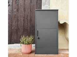 Hot Caja de paquetes de 56cm en acero galvanizado con candado antracita Buzón