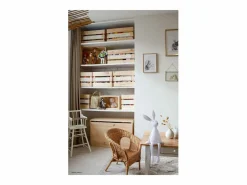 Best Caja de pino macizo apilable - L51,2 x H28 cm Accesorios De Almacenaje|Cesta