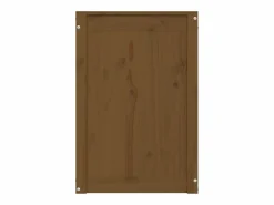 Caja de ropa marrón miel 44x44x66 cm Madera maciza de pino Marru00f3n