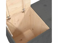 Discount Caja de ropa sucia 88,5x44x66 cm Madera maciza de pino Cesto De Ropa