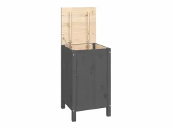 Caja de ropa sucia 44x44x76 cm Madera maciza de pino