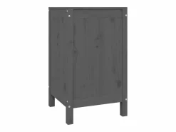 Caja de ropa sucia 44x44x76 cm Madera maciza de pino