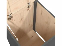 Caja de ropa sucia 44x44x76 cm Madera maciza de pino