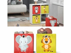 New Caja plegable /amarillo 30x30x30 Accesorios De Almacenaje
