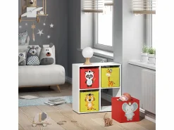 New Caja plegable /amarillo 30x30x30 Accesorios De Almacenaje