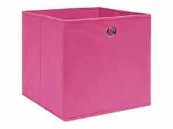 New Cajas de almacenaje 4 uds Tela no tejida 28x28x28 cm Rosa