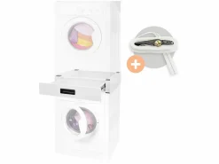 Cajón extraíble intermedio unión para lavadora y secadora 54 x 60,5 cm Mueble Para Lavadora