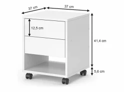 Online Vicco Cajonera con ruedas 37x37x47 jons Blanco