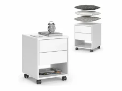Online Vicco Cajonera con ruedas 37x37x47 jons Blanco