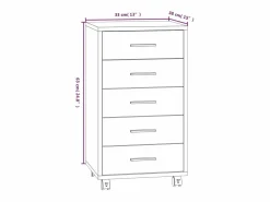Best vidaxl Cajonera con ruedas madera contrachapada marrón roble Marru00f3n