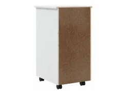 Online vidaxl Cajonera con ruedas MOSS madera maciza de pino Blanco