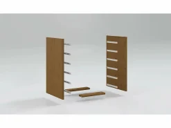 vidaxl Cajonera con ruedas MOSS madera maciza pino marrón miel