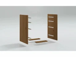vidaxl Cajonera con ruedas MOSS madera maciza pino marrón miel