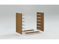 vidaxl Cajonera con ruedas MOSS madera maciza de pino