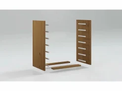 Outlet vidaxl Cajonera con ruedas y escritorio MOSS madera maciza pino Blanco