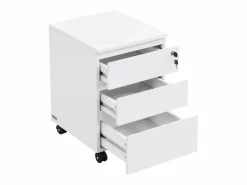Clearance Vente-unique Cajonera de oficina con 3 cajones en color - OLBERDA Blanco