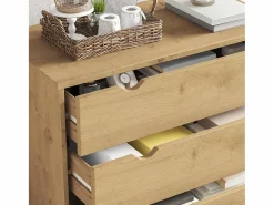 vidaxl Cajonera OTTA madera maciza de pino 76,5x39,5x90 cm