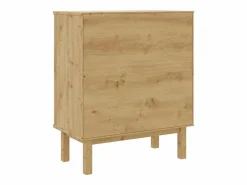 Hot Cajonera OTTA madera maciza pino marrón y 76,5x39,5x90 cm Cómoda