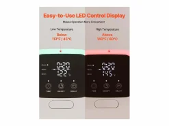 Calentador de Toallas 20 L SucceBuy, Cubo Secatoallas para Baño, con Pantalla LED, Regulación de Temperatura, Temporizador y Bloqueo de Seguridad