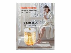 Discount Calentador de Toallas 20 L SucceBuy, Cubo Secatoallas para Baño, con Regulación de Temperatura, Temporizador 20/40/60/90 min e Indicador LED Toallero Eléctrico