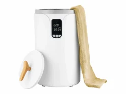 Calentador de Toallas SucceBuy 20 L, Cubo Secatoallas para Baño Spa, con Pantalla LED, Regulación de Temperatura, Bloqueo de Seguridad