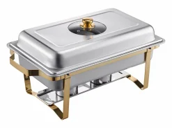 Best Calentadores de Comida SucceBuy Juego de Bufé Rectangular de 7.5 L (Juego de 2, con Bandejas de Acero Inoxidable de Tamaño Medio)