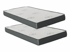 Online Cama + elevable aglomerado con somier y colchones 105/105 cm Blanco