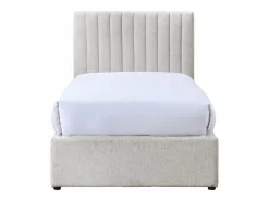 Vente-unique Cama 90 x 190 cm con 2 cajones en tela - SARAH