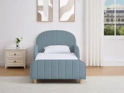 Online Vente-unique Cama 90 x 190 cm tejido texturizado en color - MIRAVELO Azul