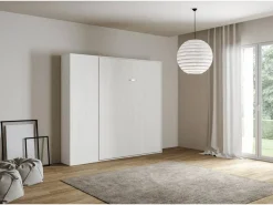 ITAMOBY Cama abatible 160 vertical Kentaro con columna Fresno