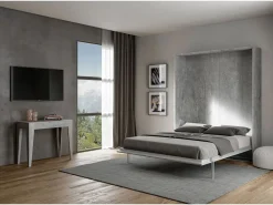 ITAMOBY Cama abatible 160 vertical Kentaro Cemento
