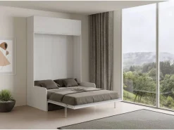 Discount Cama abatible 160 vertical Kentaro Sofà con módulo a pared superior Fresno - ALESSIA 20 Cama Abatible