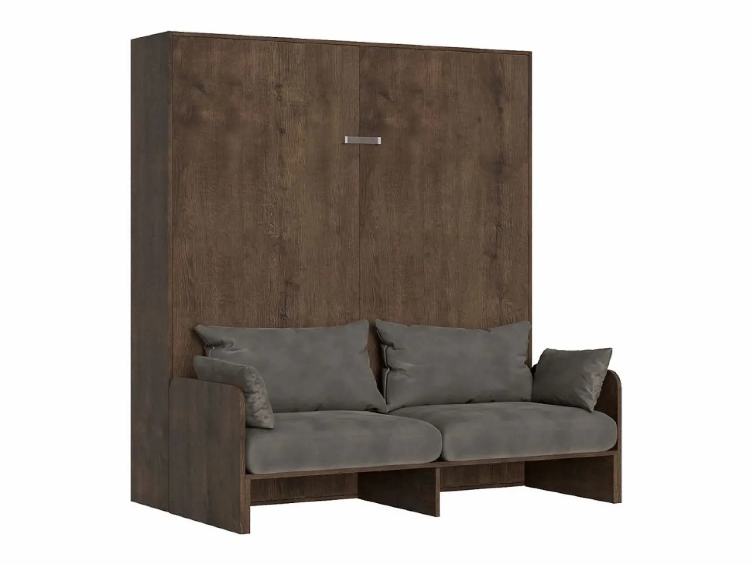 Hot ITAMOBY Cama abatible 160 vertical Kentaro Sofà Nogal - ALESSIA 20 Marru00f3n