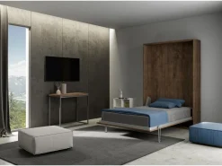 Best ITAMOBY Cama abatible 140 vertical Kentaro Nogal Marru00f3n