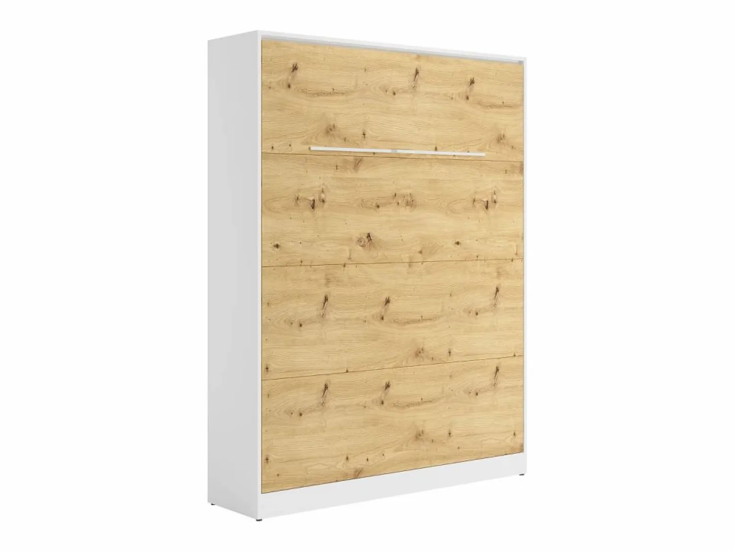 Vente-unique Cama abatible 160 x 200 cm apertura vertical con leds blanco y natural - RAPILI