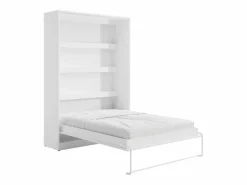 Vente-unique Cama abatible 140 x 200 cm apertura vertical manual con leds - RAPILI