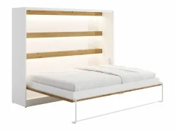 Online Cama abatible 140 x 200 cm apertura horizontal con leds blanco y natural - RAPILI Cama Abatible