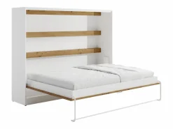 Online Cama abatible 140 x 200 cm apertura horizontal con leds blanco y natural - RAPILI Cama Abatible