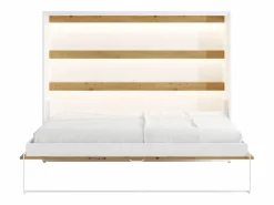 Online Cama abatible 140 x 200 cm apertura horizontal con leds blanco y natural - RAPILI Cama Abatible