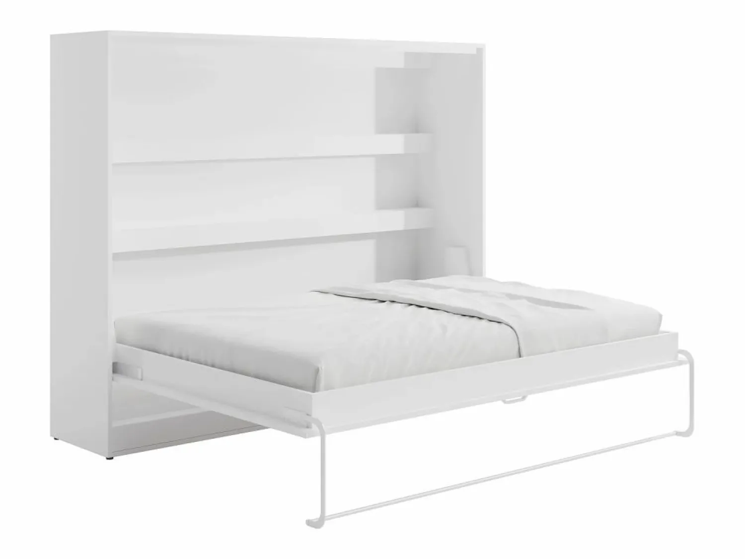 Discount Cama abatible 140 x 200 cm apertura horizontal manual leds + colchón - RAPILI Cama Abatible