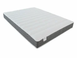 Outlet Vente-unique Cama abatible vertical 160 x 200 cm blanca con colchón - MALINA II Blanco