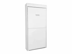 Discount Cama abatible vertical aglomerado melaminizado 90x190cm Blanco