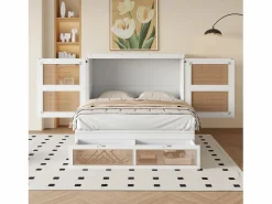 Hauss Spole Cama abatible 140x200 cm con somier y 2 cajones -